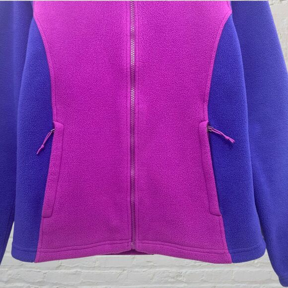 The North Face FlashDry Fleece Jacket Size S/P Full Zip Purple Pink Colorblock - Picture 11 of 16